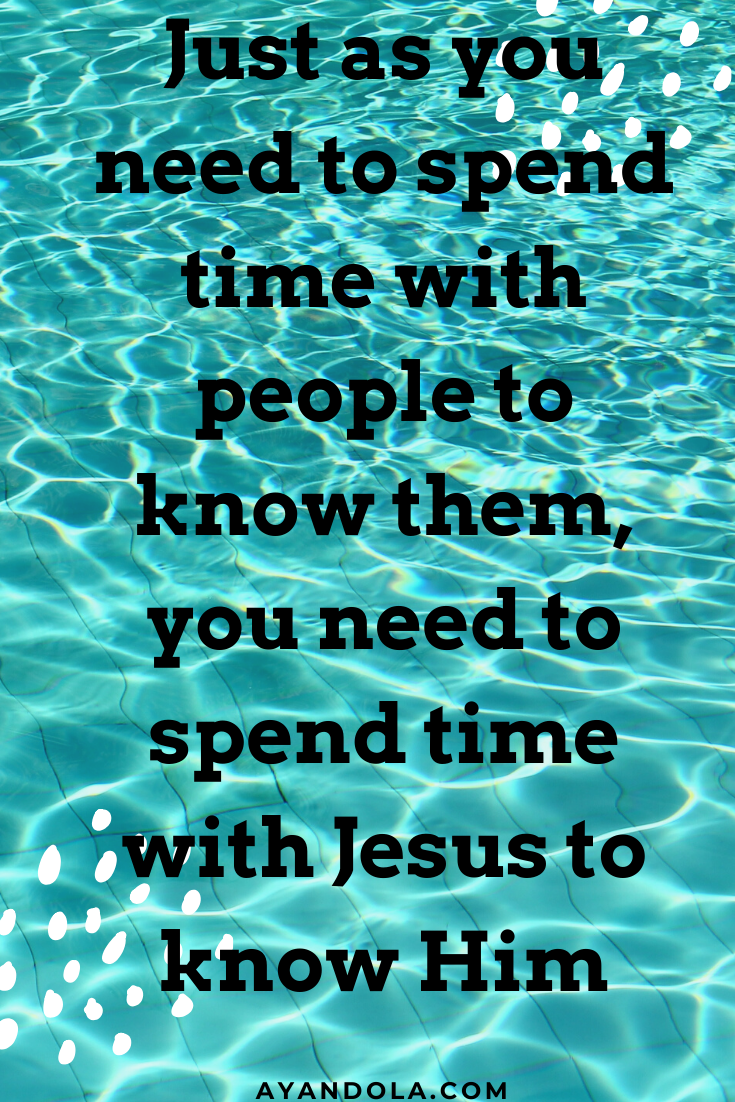 spend time with Jesus