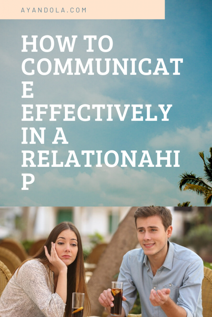 how to communicate effectively in a relationship