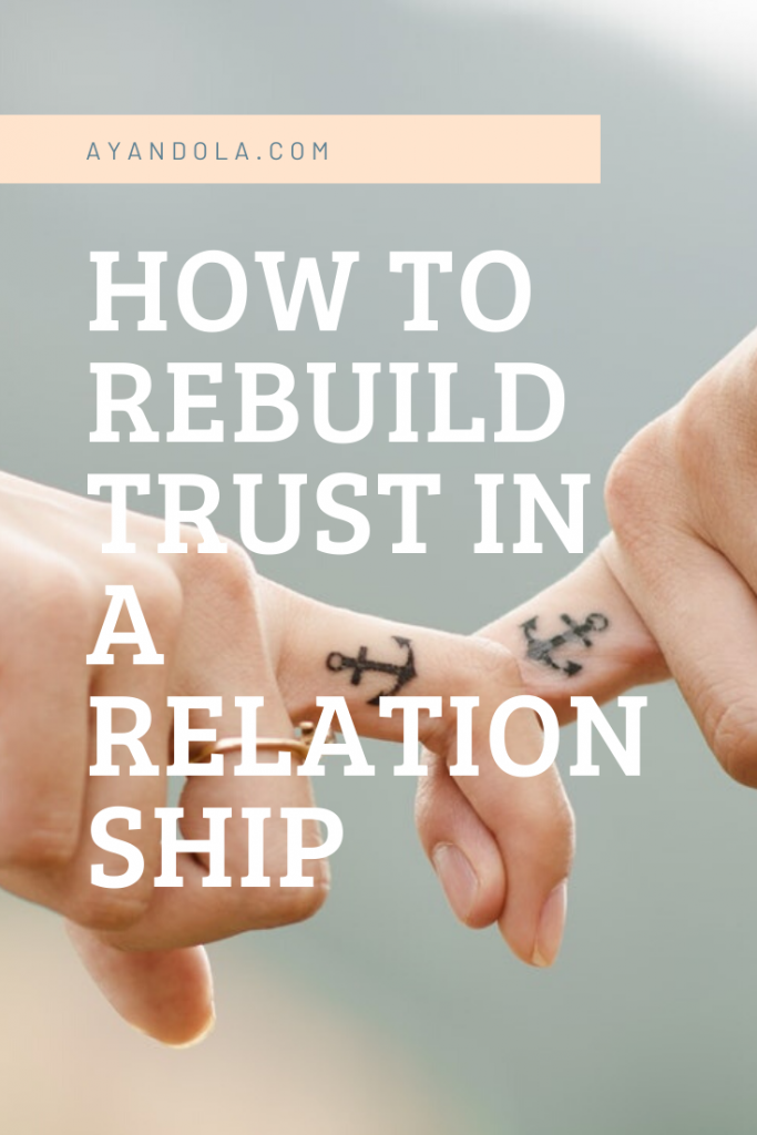 how to rebuild trust in a relationship