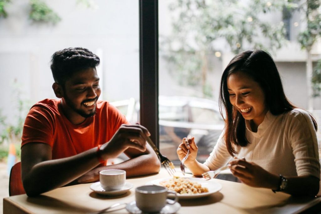 A couple on a date