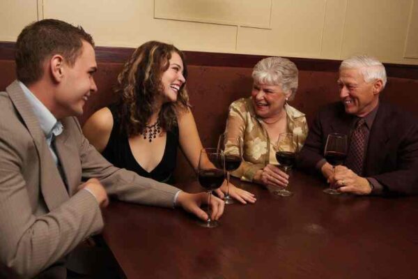 A young man takes his girlfriend to meet the parents - introduction to the parents