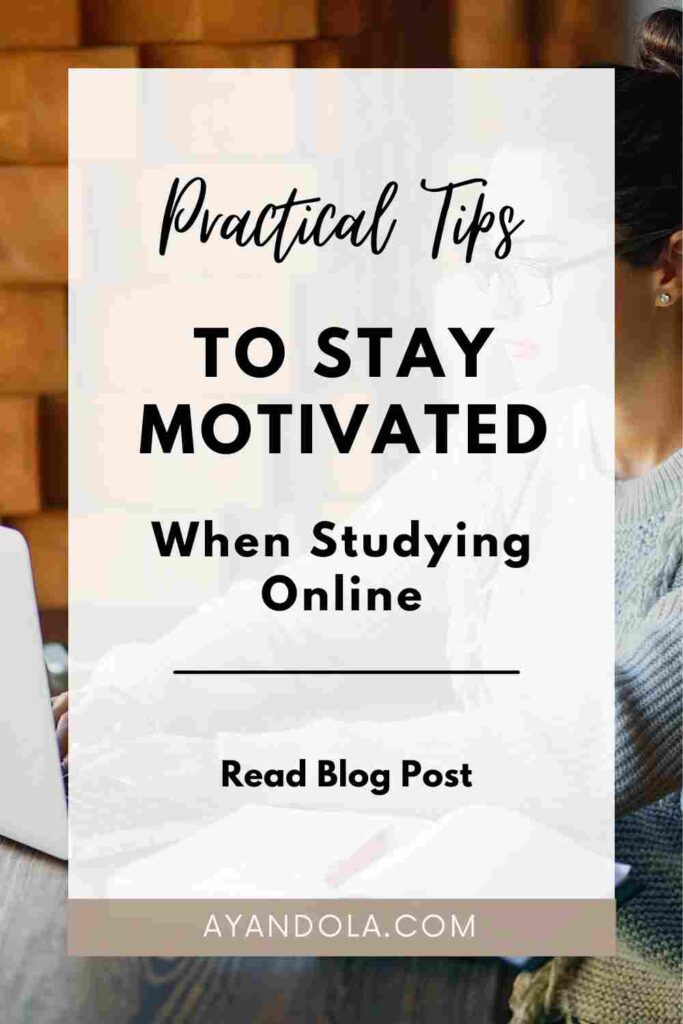 How to Stay Self-Motivated When Studying Online