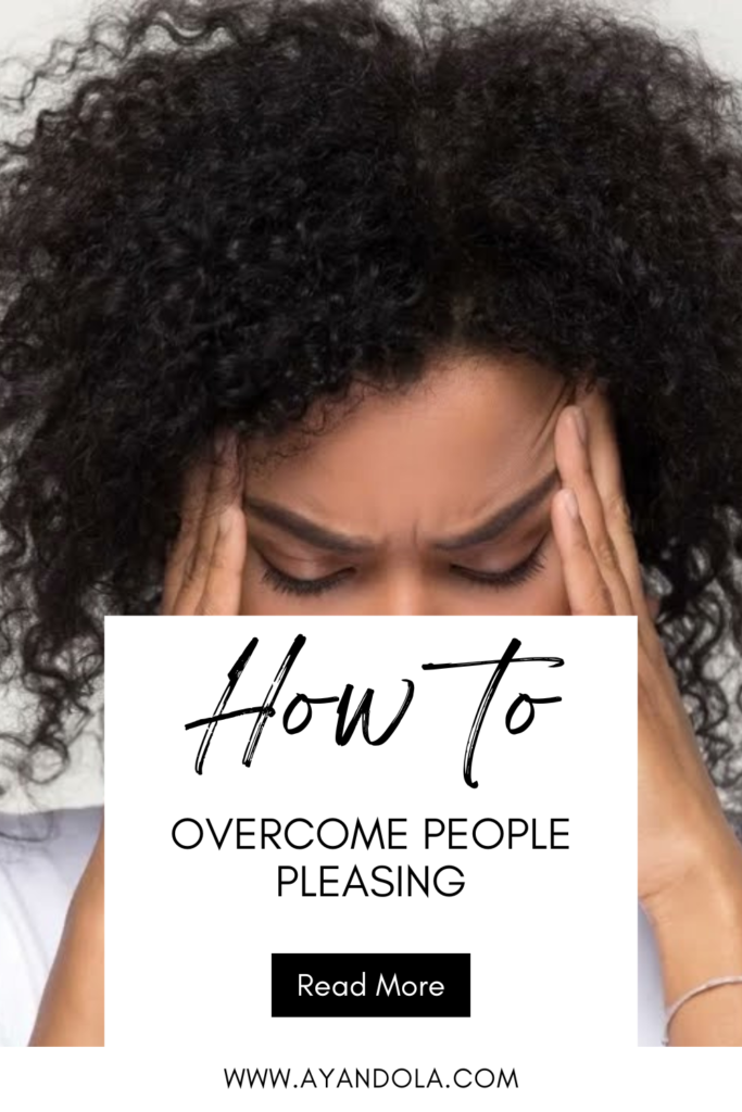 How to overcome people pleasing
