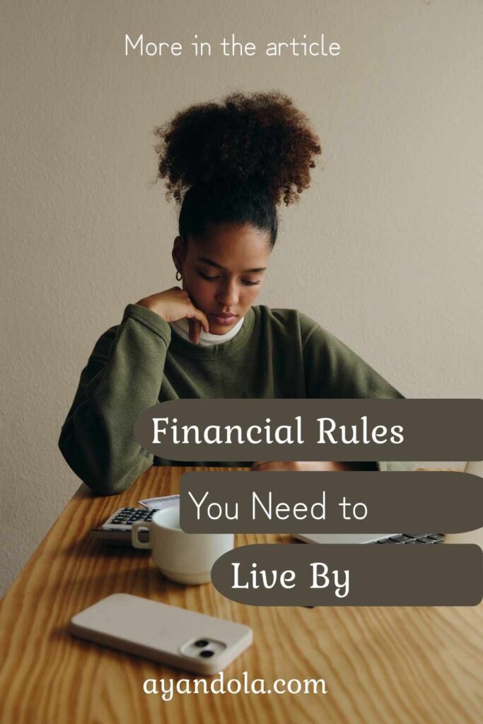 Financial Rules You Need to Live By